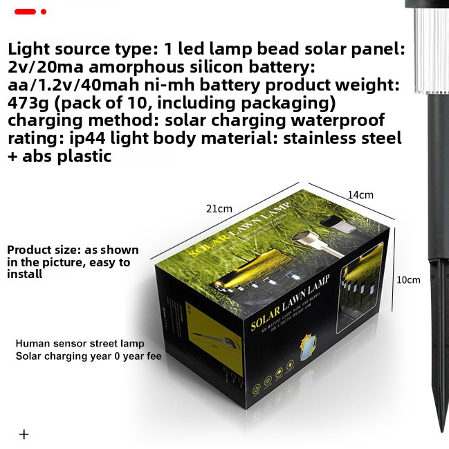 Solar Powered Outdoor Garden Light