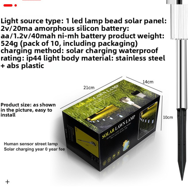 Solar Powered Outdoor Garden Light