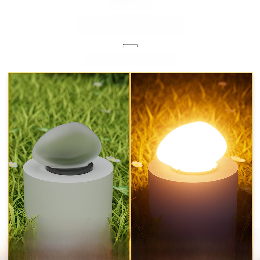 Solar Powered Outdoor Garden Pebble Stone Light