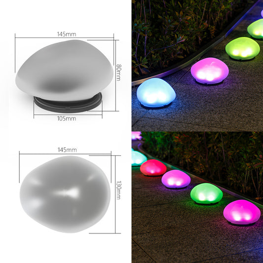 Solar Powered Outdoor Garden Pebble Stone Light