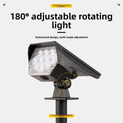 Solar Powered Outdoor Garden Spotlight