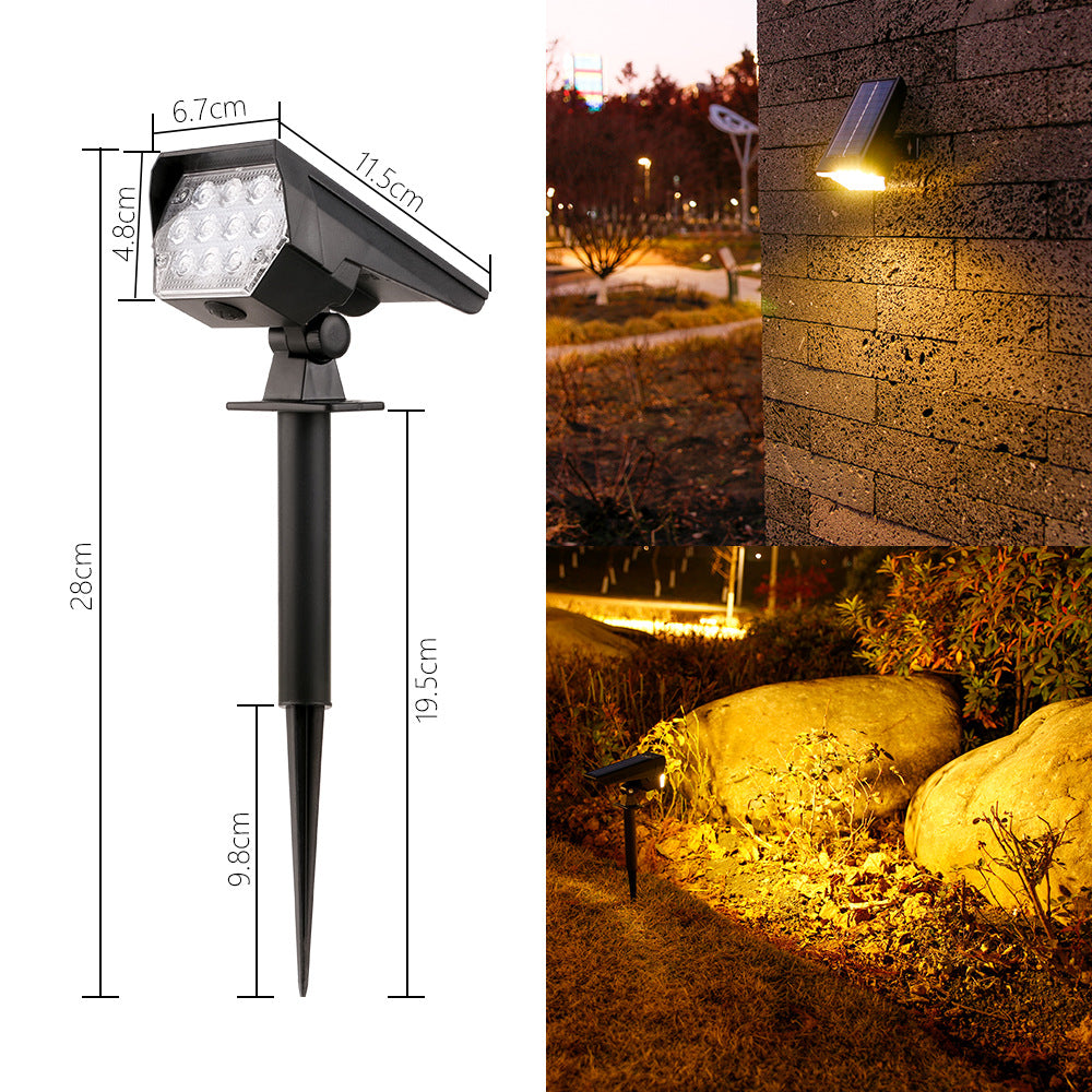 Solar Powered Outdoor Garden Spotlight