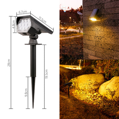 Solar Powered Outdoor Garden Spotlight