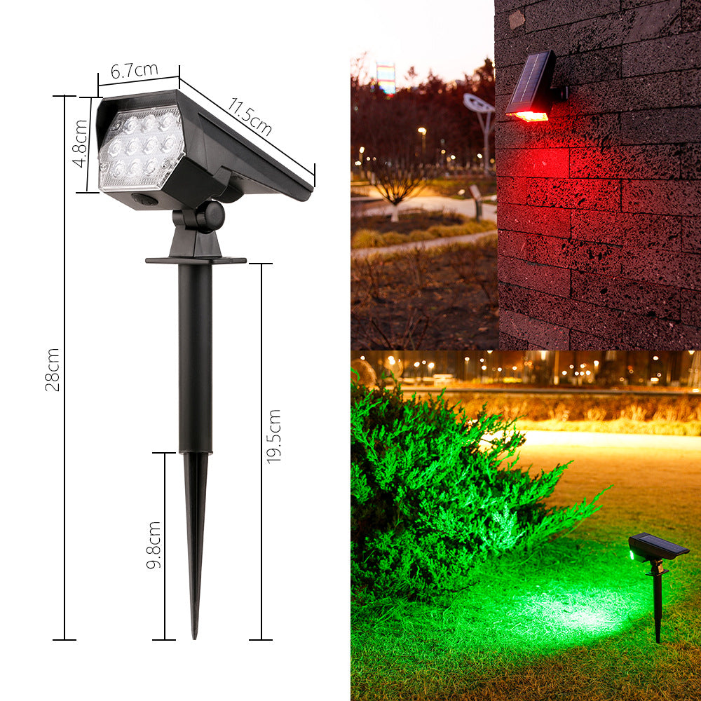 Solar Powered Outdoor Garden Spotlight