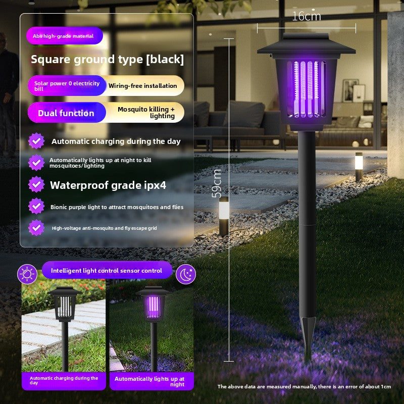 Solar Powered Outdoor Insect Killer Lamp