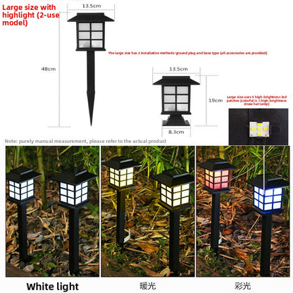 Solar Powered Outdoor LED House Shape Garden Light