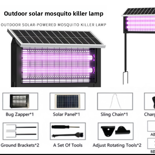 Solar Powered Outdoor Mosquito Killer Lamp