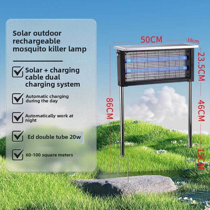 Solar Powered Outdoor Mosquito Killer Lamp