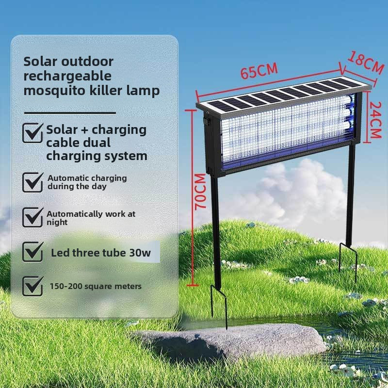 Solar Powered Outdoor Mosquito Killer Lamp