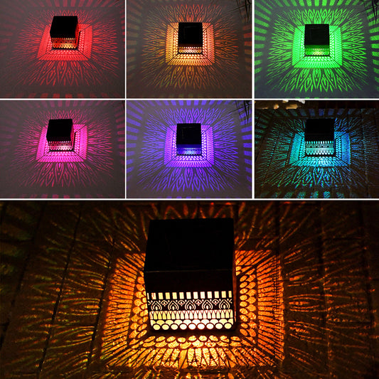 Solar Powered Outdoor Projection Wall Light