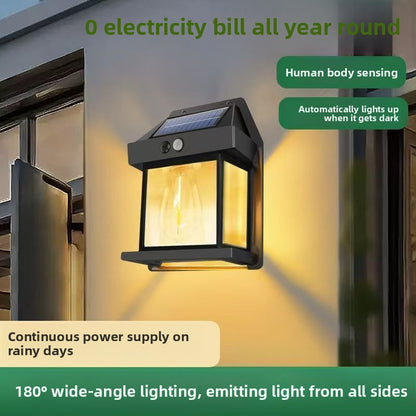 Solar Powered Outdoor Wall Lamp