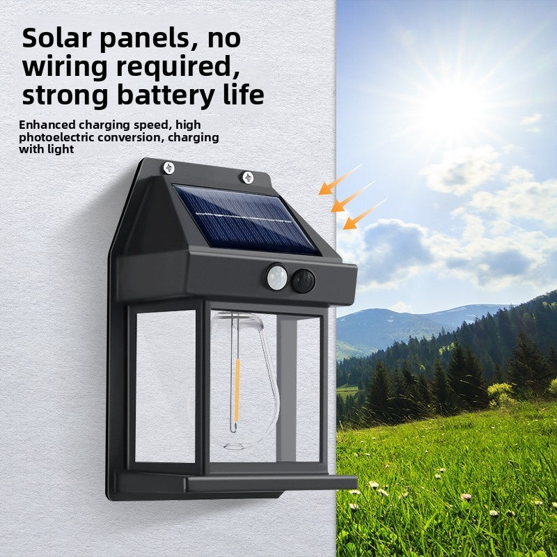 Solar Powered Outdoor Wall Lamp