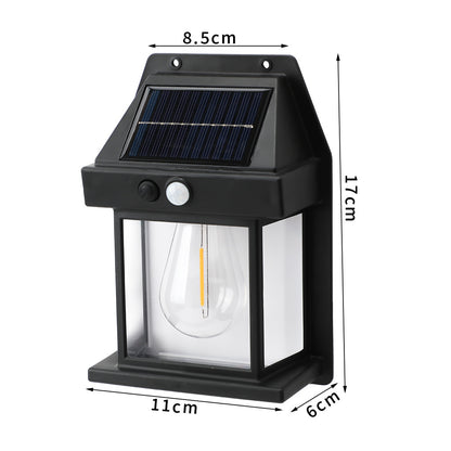 Solar Powered Outdoor Wall Lamp
