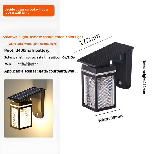 Solar Powered Outdoor Wall Lamp