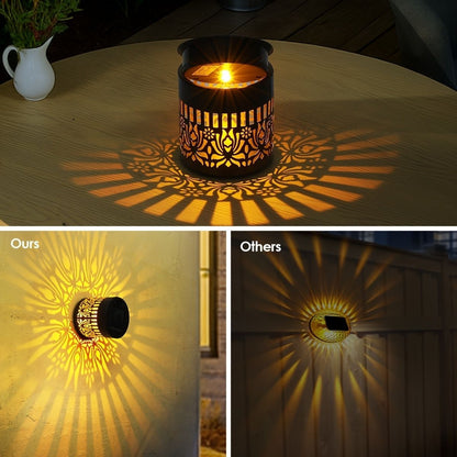 Solar-powered outdoor wall light