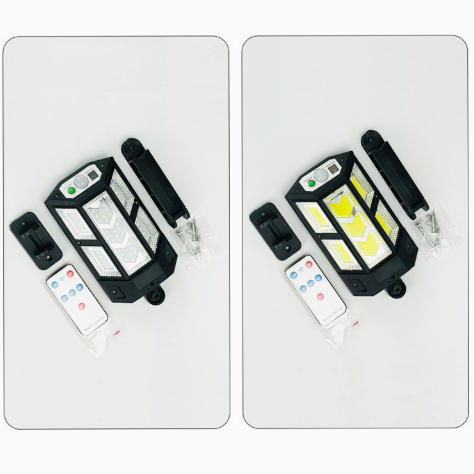 Solar Powered Outdoor Wall Light with Remote and Sensor