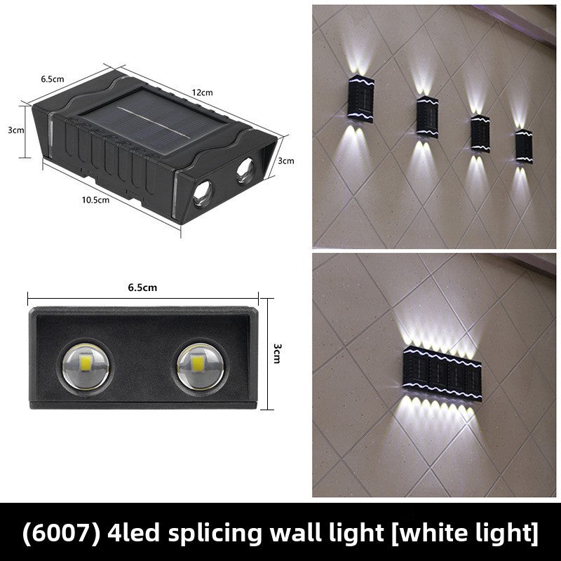 Solar Powered Outdoor Wall Light with Up Down Illumination
