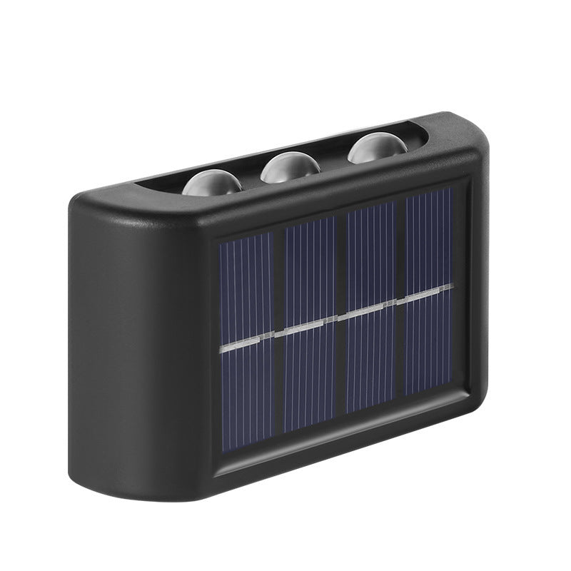Solar Powered Outdoor Wall Light with Up Down Illumination