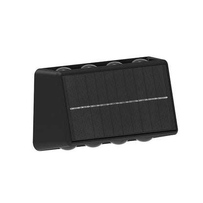 Solar-powered outdoor wall washer light