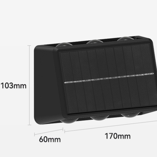 Solar-powered outdoor wall washer light