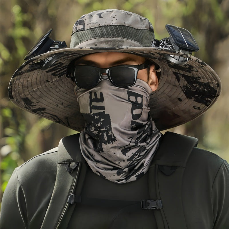 Solar Powered Rechargeable Fan Hat
