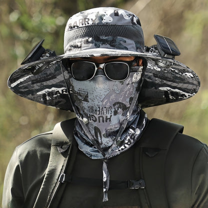 Solar Powered Rechargeable Fan Hat