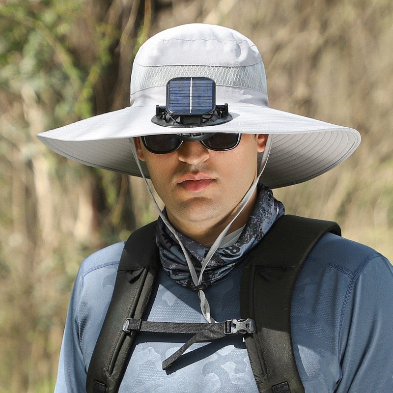 Solar Powered Rechargeable Fan Hat