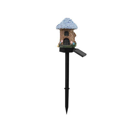Solar Powered Resin Ground Lamp for Garden Decoration