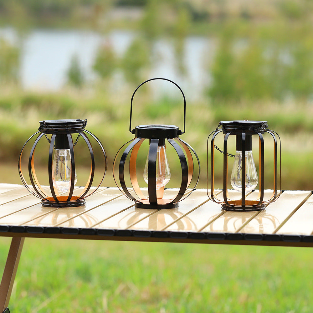 Solar Powered Retro Iron Chandelier Light