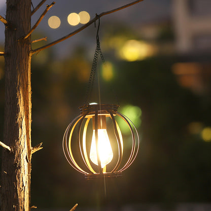 Solar Powered Retro Iron Chandelier Light