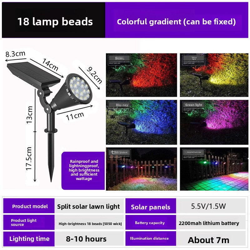 Solar-powered spotlight