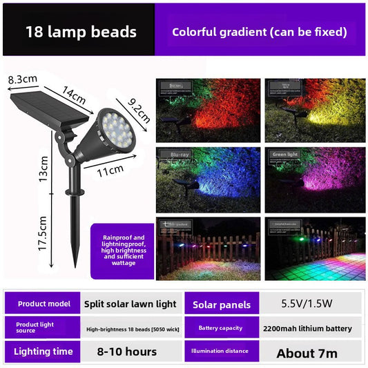 Solar-powered spotlight
