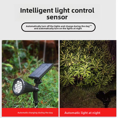 Solar-powered spotlight