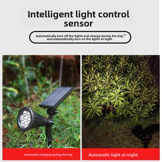 Solar-powered spotlight