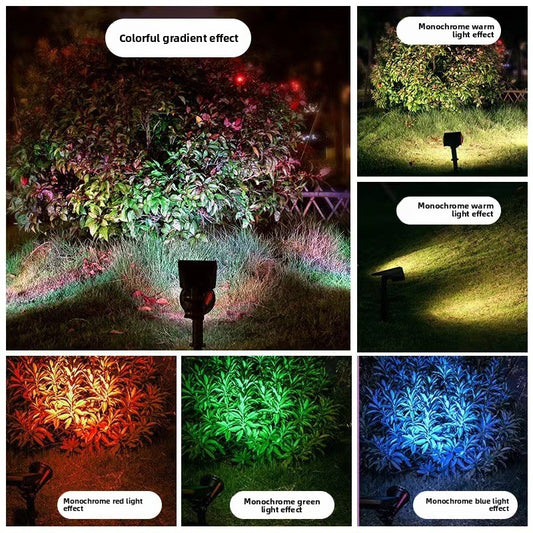 Solar-powered spotlight