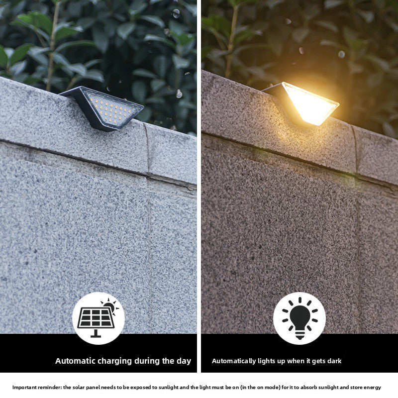 Solar-powered stair tread lights
