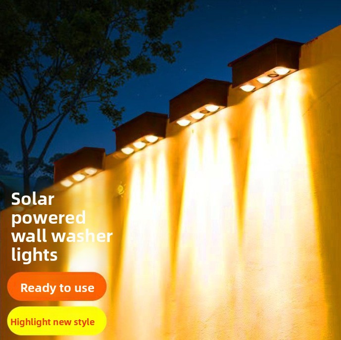 Solar-powered step lights