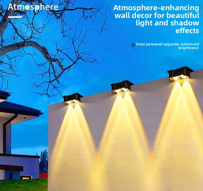 Solar-powered step lights