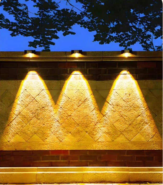 Solar-powered step lights
