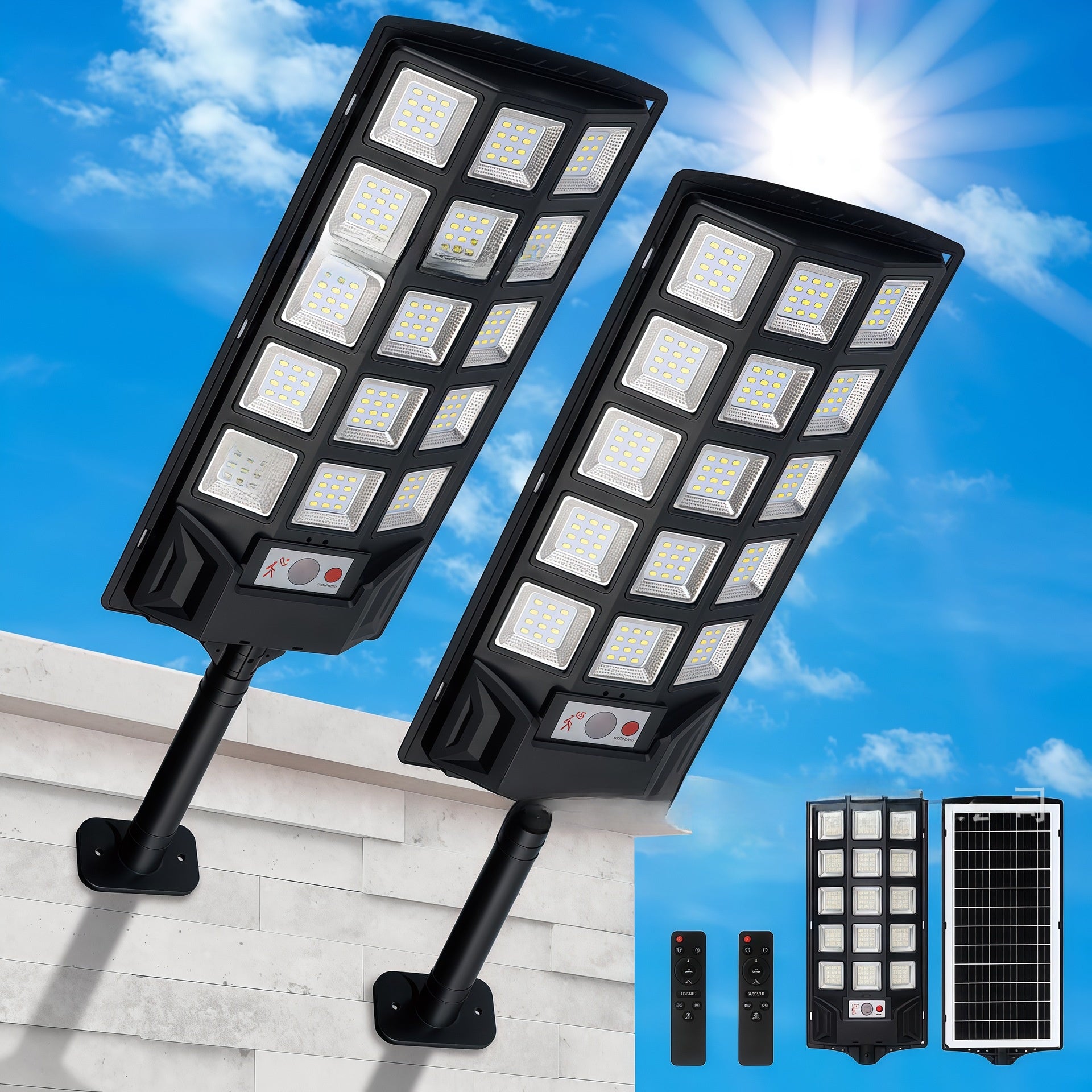 Solar-powered street light