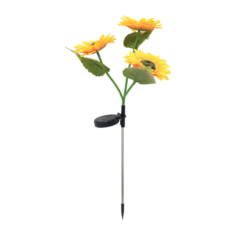 Solar Powered Sunflower Garden Light