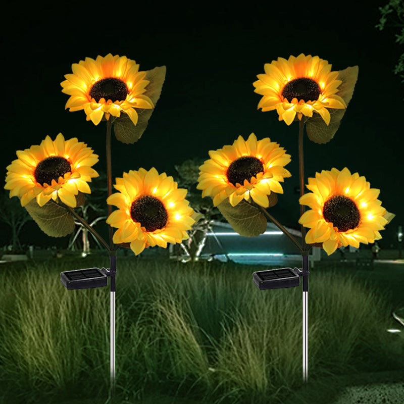 Solar Powered Sunflower Garden Lights