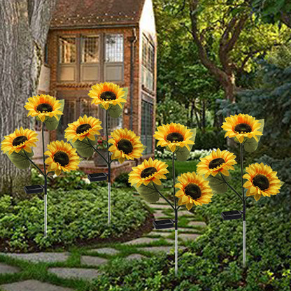 Solar Powered Sunflower Garden Lights