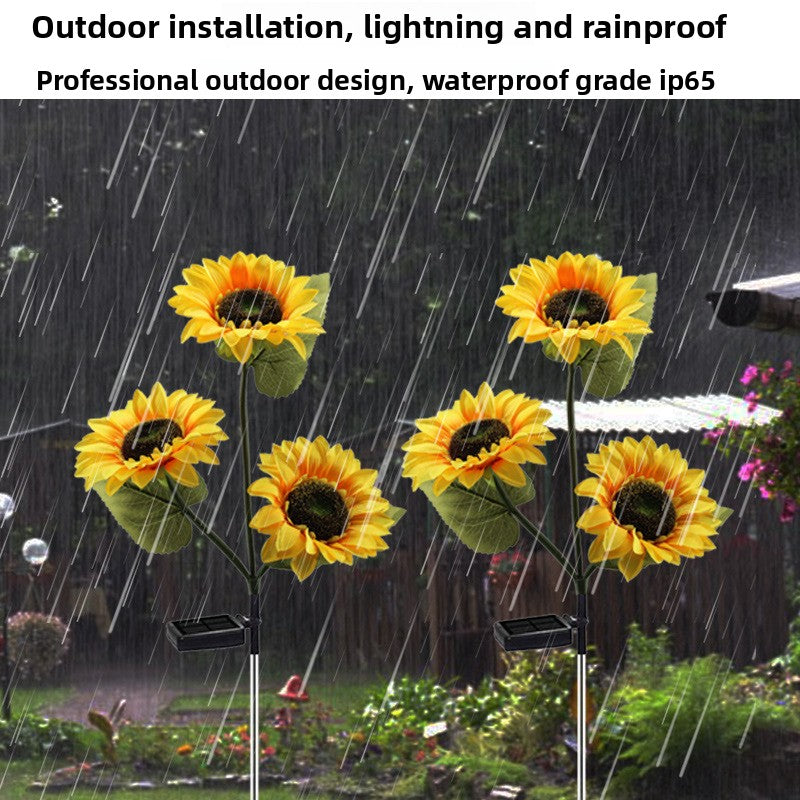 Solar Powered Sunflower Garden Lights