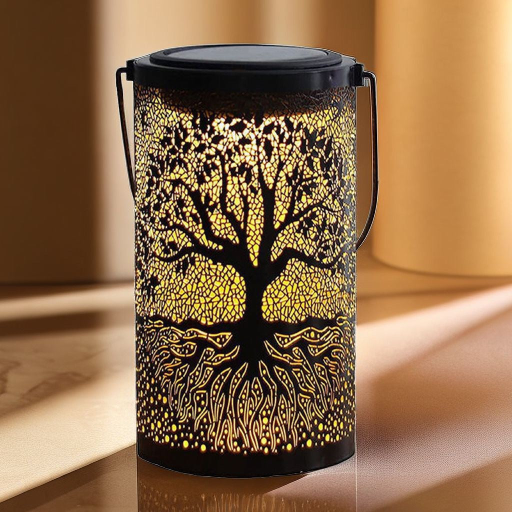 Solar Powered Tree Projection Garden Light