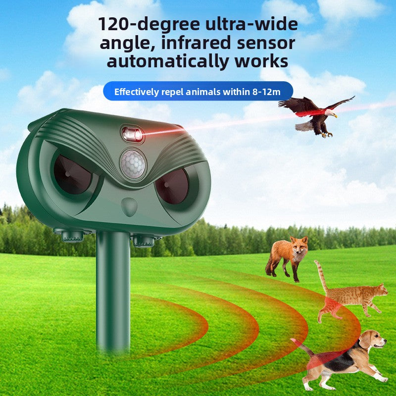 Solar Powered Ultrasonic Animal Repellent