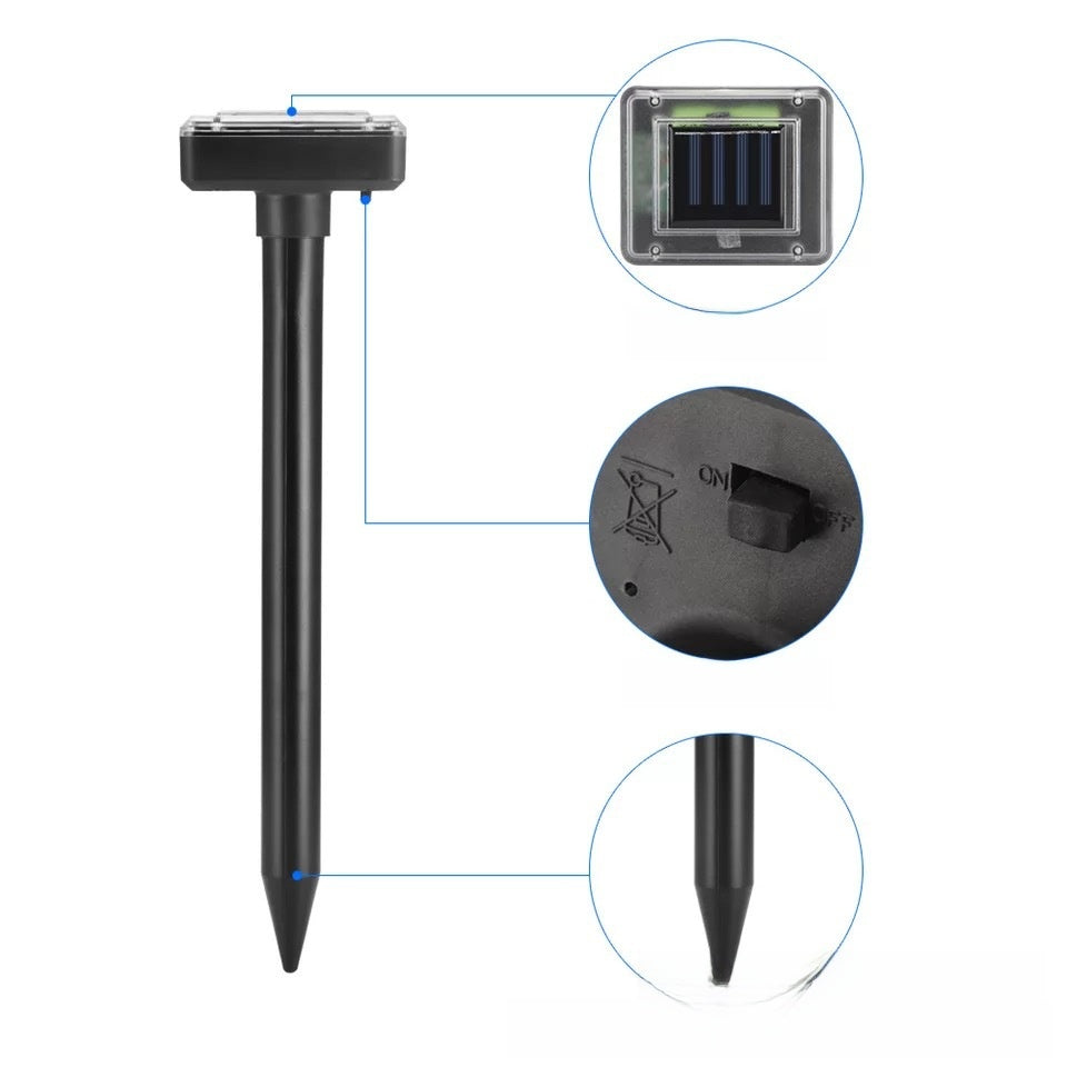 Solar Powered Ultrasonic Animal Repeller