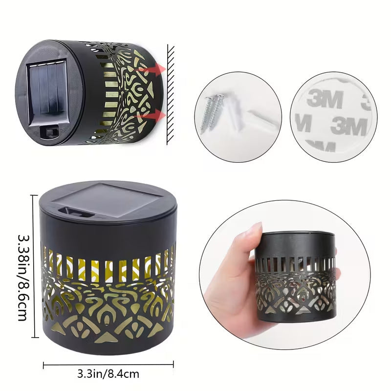 Solar-powered wall light
