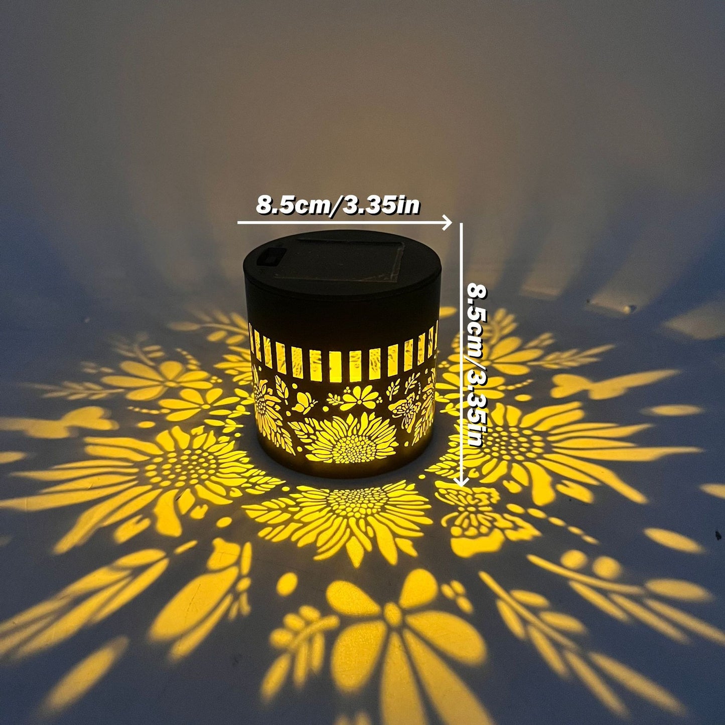 Solar-powered wall light