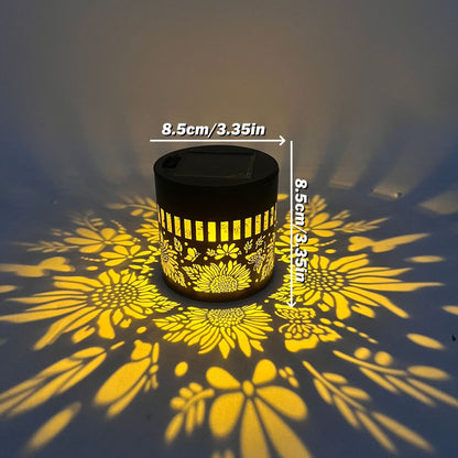 Solar-powered wall light